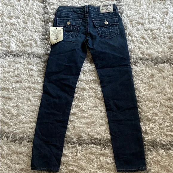True Religion Dark Blue Skinny Jeans - Picture 3 of 12